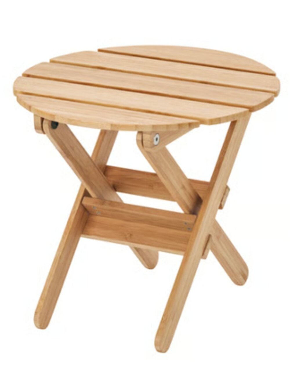 IKEA Vildapel 22516 Foldable Collapsible Bamboo Table / Stool Round Plant Stand